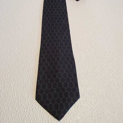 Bert Pulitzer Mens Silk Tie With Geometric Pattern In Black & Multicolor